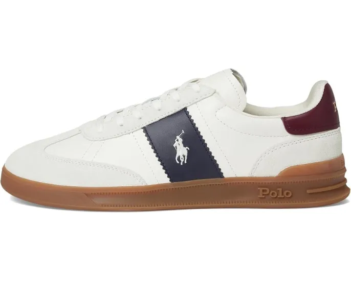 Кроссовки Polo Ralph Lauren Heritage Aera из кожи и замши с поддержкой пятки