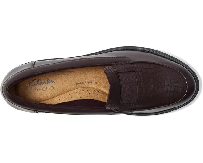Лоферы Clarks Sharon Pace на платформе с подошвой EVA и стелькой Ortholite