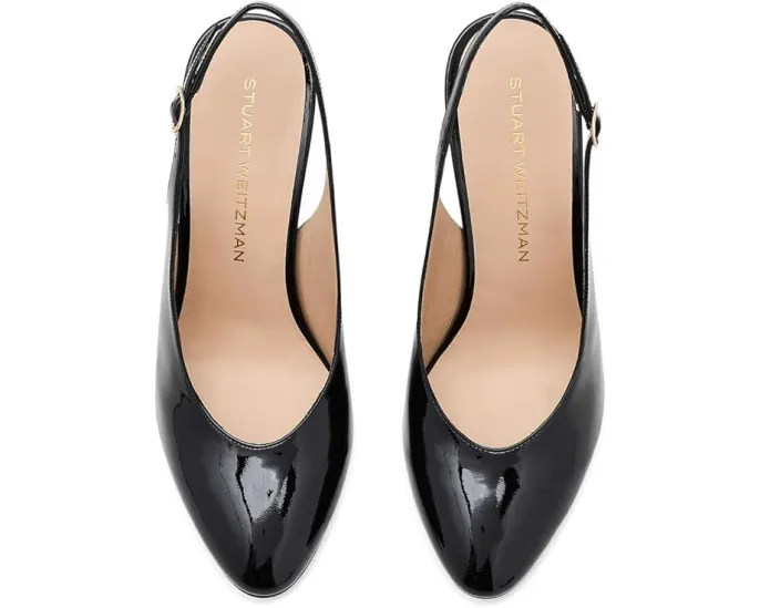 Туфли Stuart Weitzman Madison Slingback 85 на шпильке с острым носком и ремешком