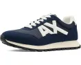Кроссовки Armani Exchange Drop Sneakers из микрозама и сетки на легкой подошве