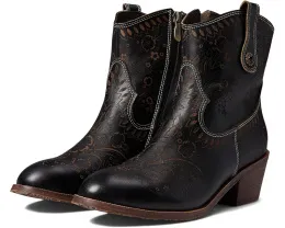 Сапоги L'Artiste by Spring Step Galop с лазерной резьбой и цветочным принтом