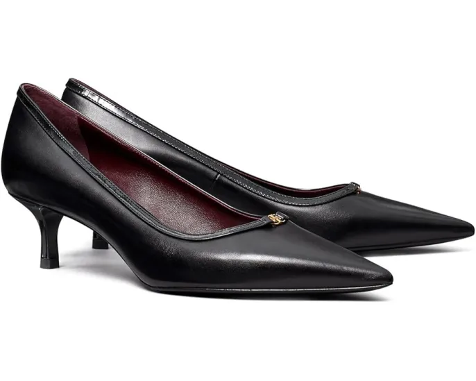 Туфли-лодочки Tory Burch с пряжкой Double T и каблуком 45 мм