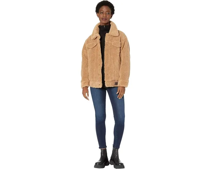 Куртка Frankie Sherpa Trucker с ворсом и застежкой на кнопках UGG