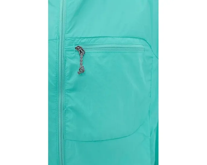 Ветровка Wind Veil™ Hooded Jacket от Mountain Hardwear с капюшоном и упаковывающаяся в карман