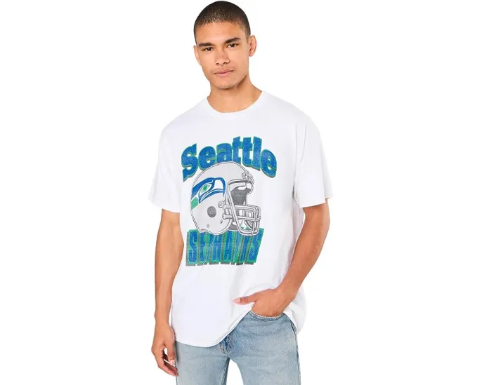 Футболка Junk Food Clothing NFL Seattle Seahawks с ретро-шлемом