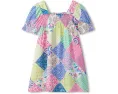 Hatley Kids платье для девочки с пэчворком и присборенной горловиной