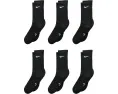 Носки Nike Performance Cushioned Dri-FIT гольф 6 пар детские черно-белые