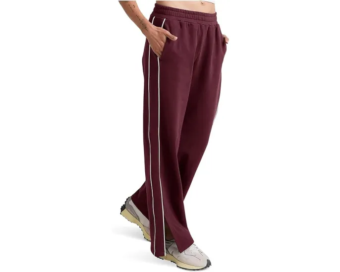 Beyond Yoga Широкие брюки Luxefleece Piper с контрастной окантовкой