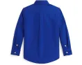 Хлопковая оксфордская рубашка Garment-Dyed Polo Ralph Lauren Kids для малышей и младших детей
