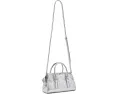 Мини сумка Kate Spade New York из металлизированной кожи с тисненым логотипом