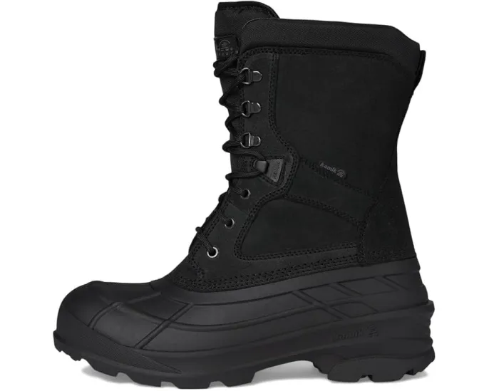 Кожаные ботинки Kamik Nation Plus со шнуровкой и текстильной подкладкой