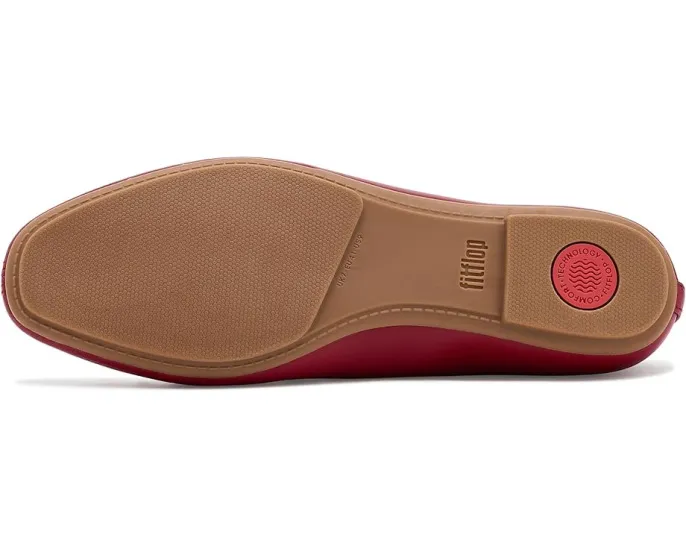 Балетки FitFlop Delicato с высоким вырезом из мягкой кожи