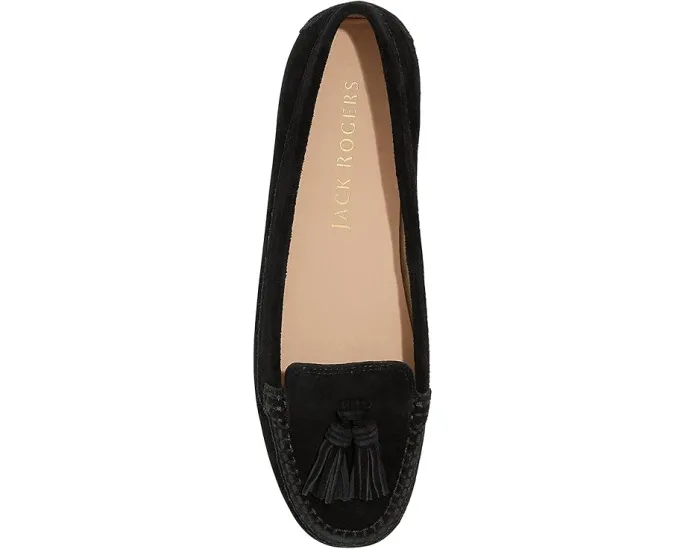 Лоферы Jack Rogers Melnick Tassel Moc из замши с классическим мысом и кисточкой