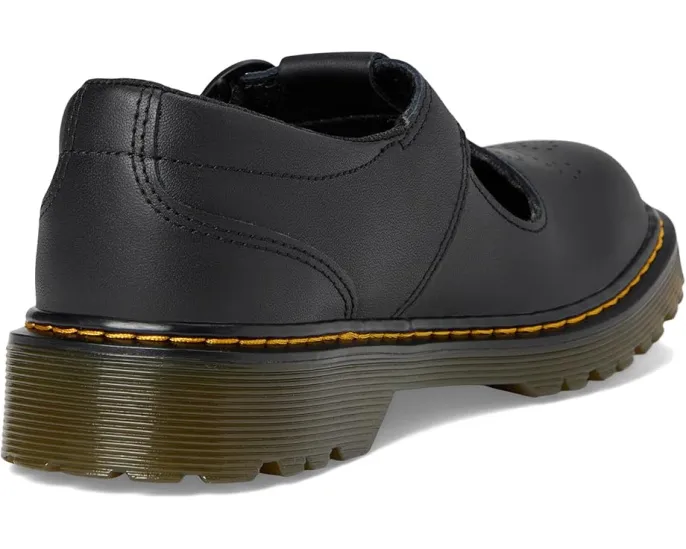 Туфли T-bar Dr. Martens Polley II Y для детей с перфорацией