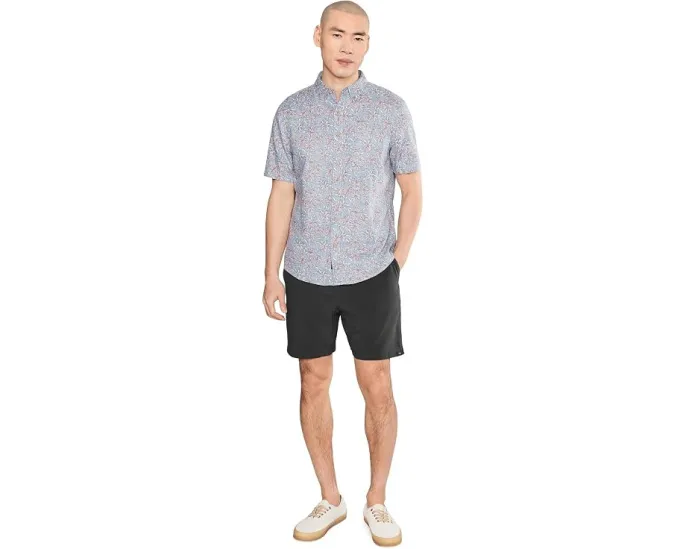Рубашка Faherty Short Sleeve Breeze с принтом и расслабленным кроем