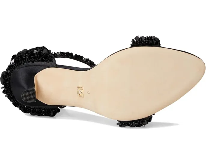 Босоножки Badgley Mischka Venus на шпильке с кристаллами и перекрестными ремешками