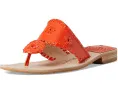 Jack Rogers Босоножки Jacks Flat Sandal на плоской подошве из кожи наппа и лакированной кожи