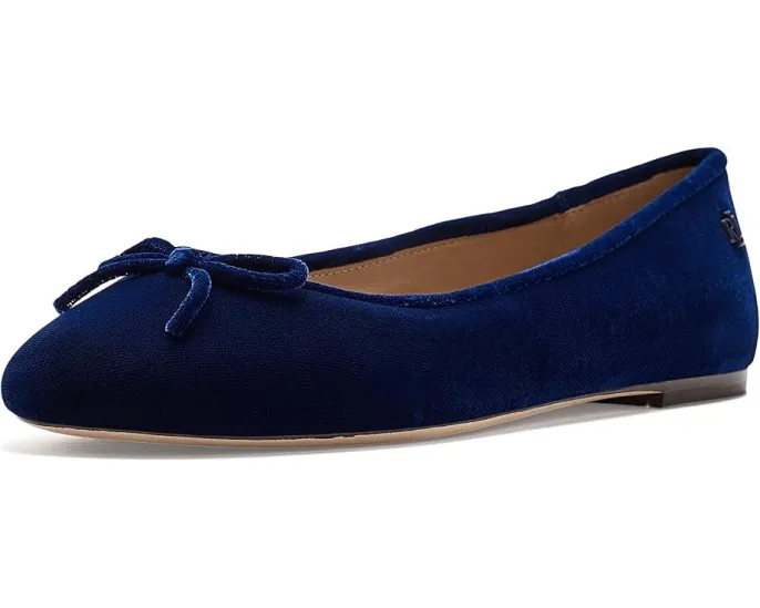 Балетки Jayna III Velvet из велюра Lauren Ralph Lauren