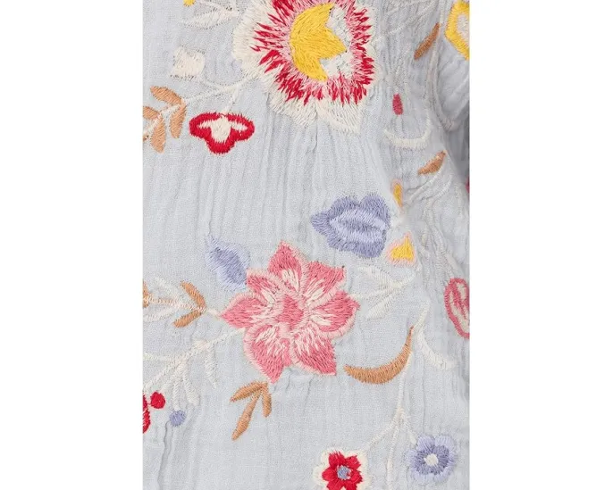 Рубашка Isla с вышивкой из двойного муслина от Karyn Seo