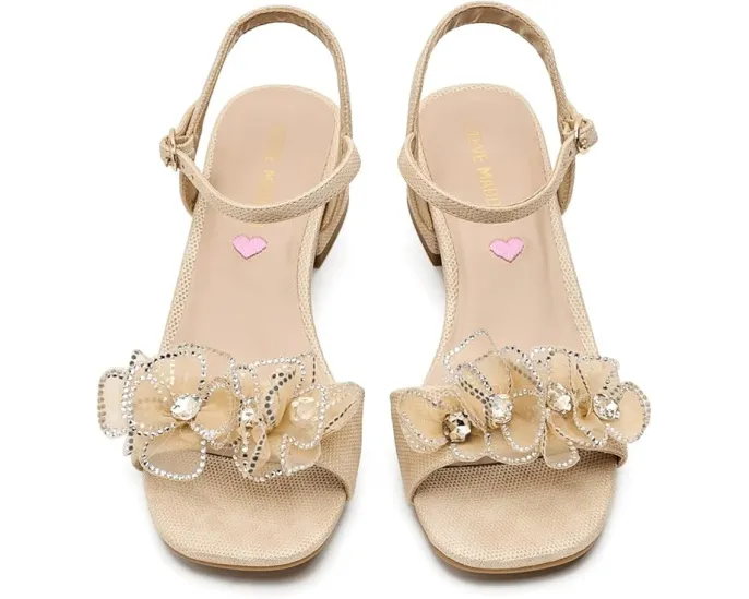 Детские сандалии Steve Madden Kids Cinthia с квадратным каблуком и цветочным декором