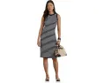 Платье-футляр Striped Snap-Trim Ponte Sheath в полоску Lauren Ralph Lauren