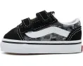 Vans Old Skool V кроссовки для малышей с двойной липучкой