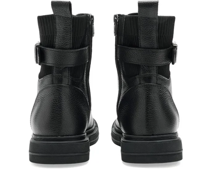 Spring Step Urbanattire кожаные полусапожки в байкерском стиле с молнией и пряжкой