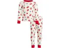 Пижамный комплект Hatley Kids Summer Berries из хлопка с длинным рукавом