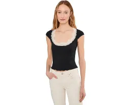 Футболка Oh My Darling Tee от Free People с кружевной отделкой