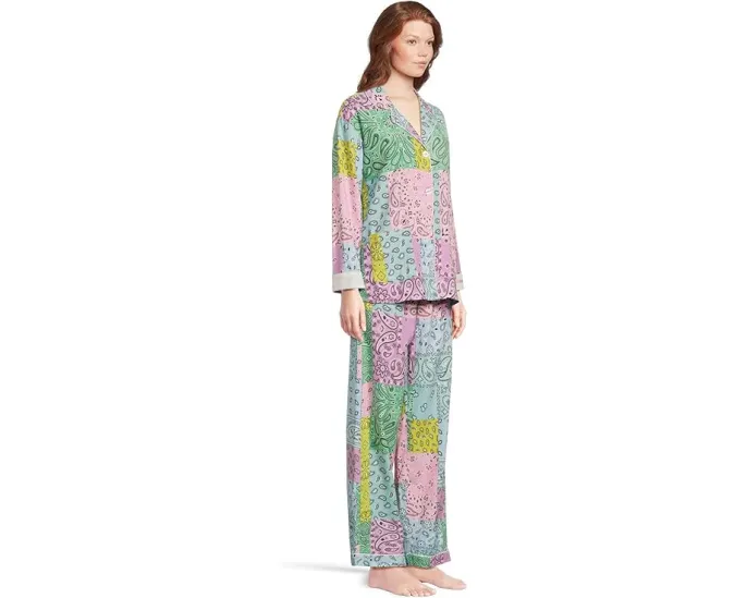 Комплект пижамы из фланели с повязкой для волос P.J. Salvage