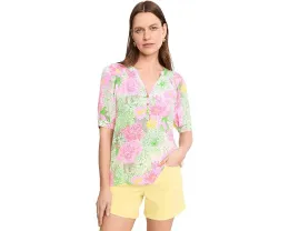 Топ Lilly Pulitzer с коротким рукавом Elsa из шелка