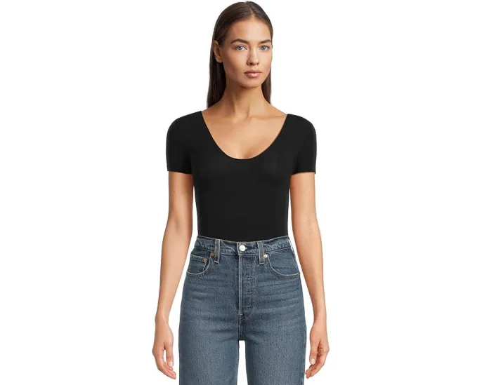 Боди Commando Ballet с коротким рукавом и эффектом утяжки из микрофибры