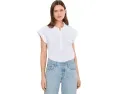 Gauze Sleeveless Henley Shirt