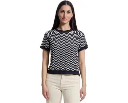 Свитер Lilla P с волнообразным узором и расклешенными рукавами