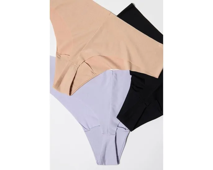 Commando 3-Pack Butter Thong стринги из ультрамягкой ткани с необработанными краями