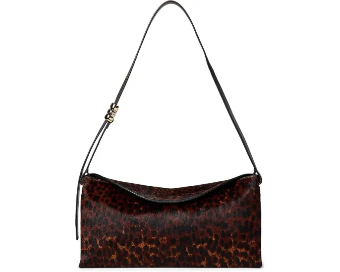 Сумка Madewell Date Night Party Shoulder Leopard из кожи леопардового принта