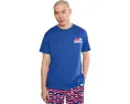 Футболка Chubbies The Ol' College Try с принтом на спине и круглым вырезом