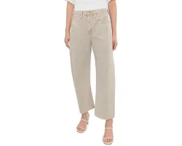 Джинсы AG Jeans Hattie High-Rise Crop Barrel с высокой посадкой и зауженным кроем