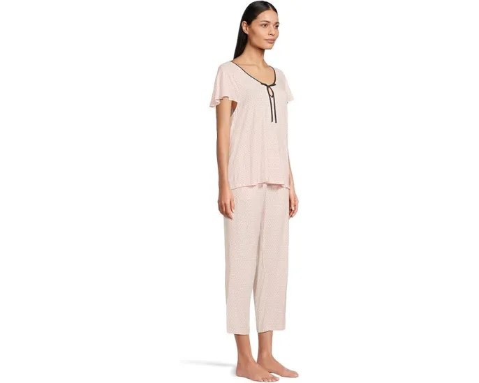 Короткий пижамный сет с коротким рукавом от Kate Spade New York из модала