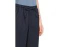Полосковые брюки L.L.Bean Premium Linen Breezy с поясом на резинке и прямым кроем