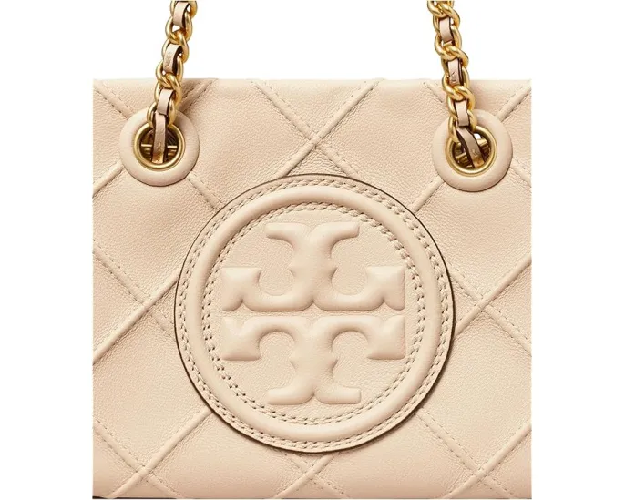 Стёганая сумка Tory Burch Fleming Soft Mini Chain Tote на цепочке