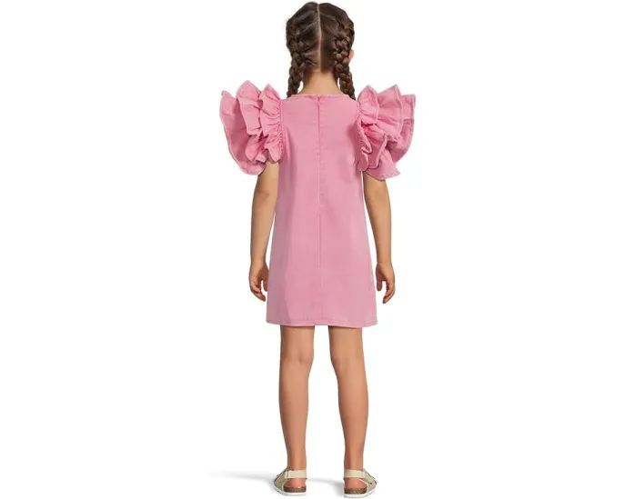 Джинсовое платье с рюшами Pink Princess для девочек от Lola and The Boys