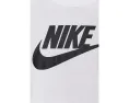 Футболка Sportswear с длинным рукавом и логотипом Icon Futura Nike черная с белым принтом