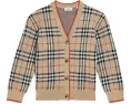 Детский вязаный кардиган Burberry Kids Graham Vintage Top в клетку