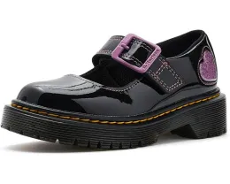 Туфли Mary Jane Dr. Martens Bex J с блестящим сердцем на массивной подошве