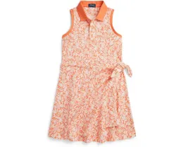 Платье-поло для девочки школьного возраста с ананасовым принтом Polo Ralph Lauren Kids
