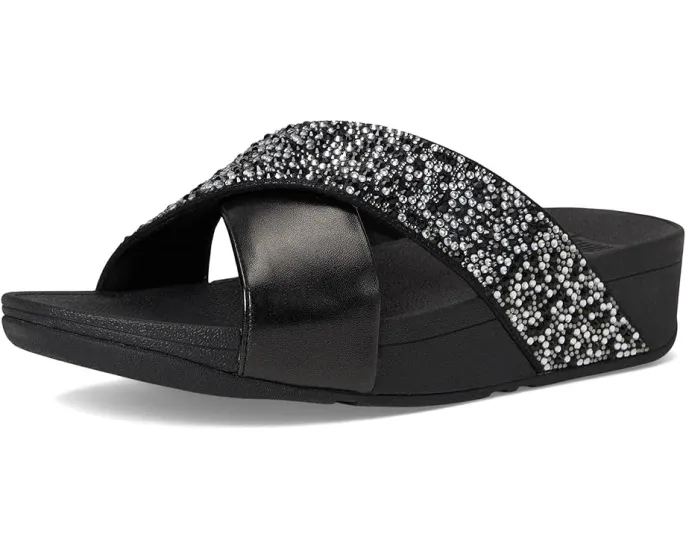 FitFlop Сланцы Lulu Crystal-Mix с кристаллами и технологией MicroWOBBLEBOARD