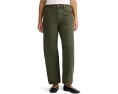 Джинсы Madewell Darted Barrel-Leg с расклешенным силуэтом в цвете Mossy Umber