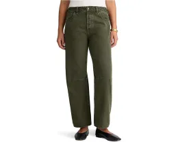 Джинсы Madewell Darted Barrel-Leg с расклешенным силуэтом в цвете Mossy Umber