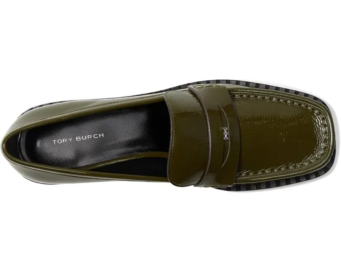 Лоферы Tory Burch с квадратным носком на каблуке 25 мм